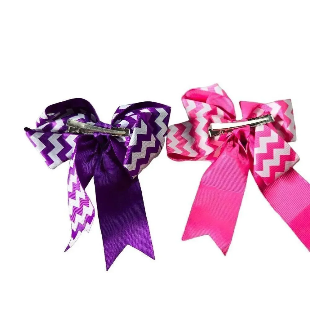 2 chevron bows, 5x5